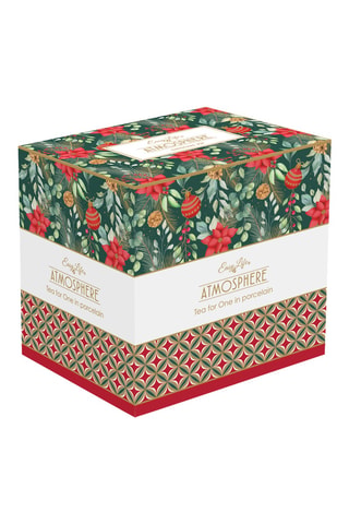 Juego de té de porcelana Christmas Joy - 3 piezas