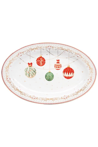 Bandeja de porcelana Christmas Eve - 35 x 23,5 x 2 cm