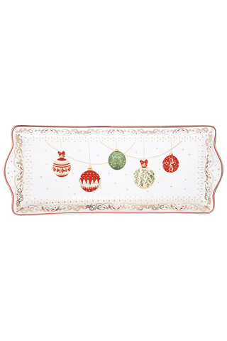 Bandeja de porcelana Christmas Eve - 35 x 15 x 2,5 cm