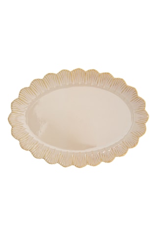 4 fuentes de porcelana Fleuri - 36 x 26 x 2 cm