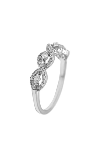 Anillo Panarea - Oro blanco y diamantes