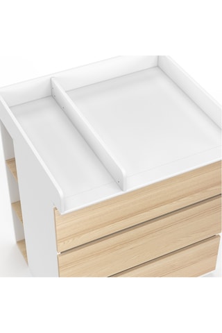 Cambiador evolutivo de 3 cajones - 80 x 72 x 95 cm