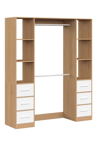 Perchero de 6 cajones Uma - 140 x 167 x 40 cm