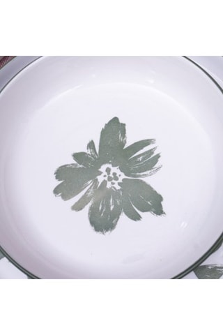 6 assiettes à dessert en porcelaine Hanae