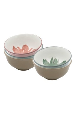 6 bols en porcelaine Hanae