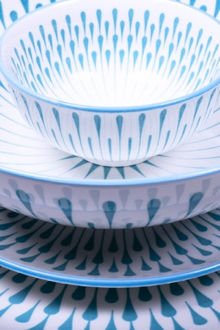 6 assiettes à dessert en porcelaine Kyoto - 20,3 cm