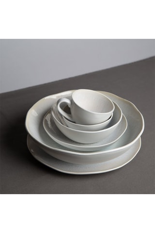 6 assiettes à dessert en céramique Nuage - 20,5 cm