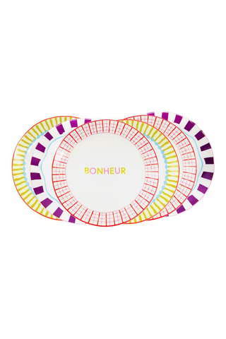 6 assiettes à dessert en porcelaine Relax Sunset - 20 cm
