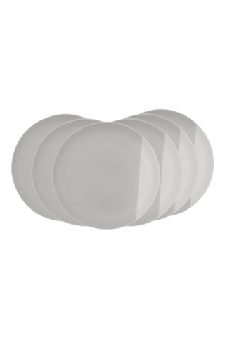 6 assiettes à dessert en céramique Terre de Sienne - 20 cm
