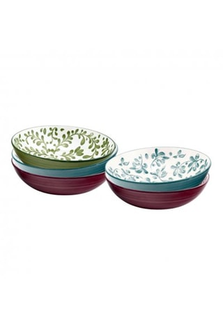6 assiettes creuses en porcelaine Trattoria