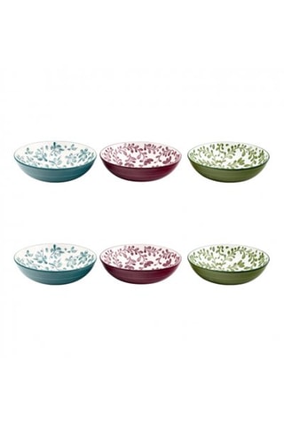 6 assiettes creuses en porcelaine Trattoria
