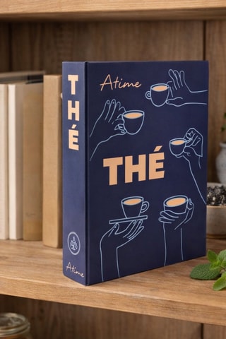 Coffret dégustation thé en acier inoxydable et bois Artime - 3 pièces