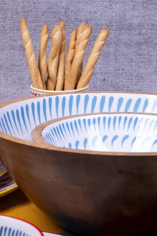 Service à salade en manguier
