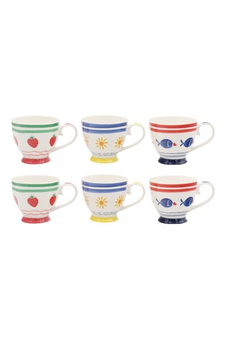 6 mugs en céramique Le Petit Cabanon - 40 cl