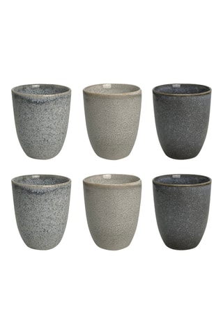 6 tasses en porcelaine Zao 8,5 x 7,4 cm