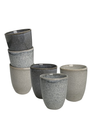 6 tasses en porcelaine Zao 8,5 x 7,4 cm