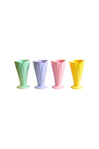 4 coupes cônes à glace en céramique Gelatéria - 30 cl