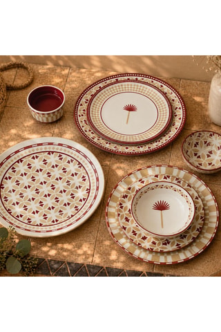 6 assiettes à dessert en porcelaine Sabela - 20 cm