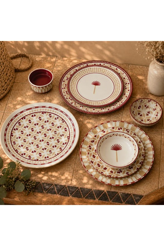 6 assiettes à dessert en porcelaine Sabela - 20 cm