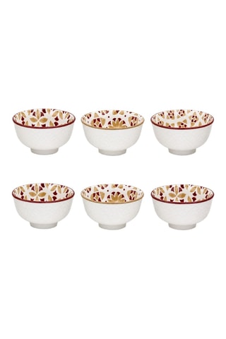 6 bols en porcelaine Sabela - 30 cl