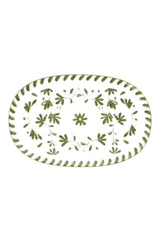 Plat de service ovale en porcelaine Trattoria - 16 x 2,5 cm