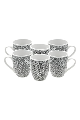 6 mugs en porcelaine