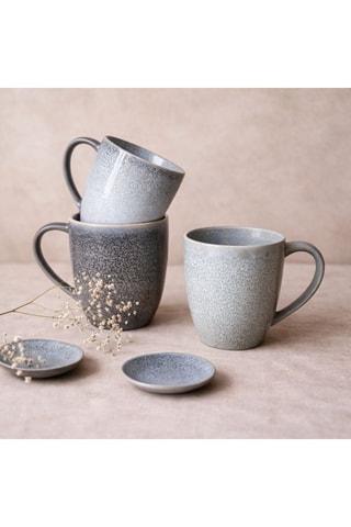 6 mugs en céramique Zao - 34 cl