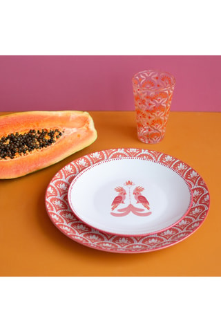 6 assiettes à dessert en porcelaine Zoela - 20 cm