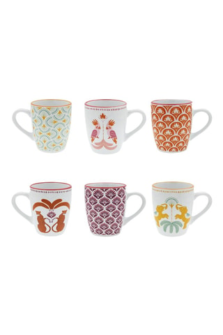 6 mugs en porcelaine Zoela - 30 cl