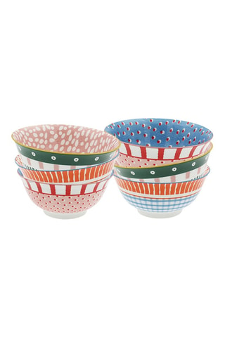 6 bols en porcelaine Fruits en Folie - 95 cl