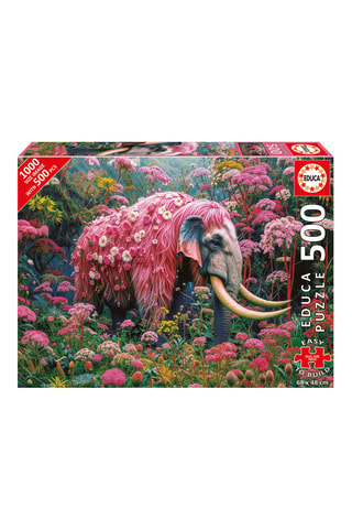 Puzle Plus elefante floral -  500 piezas - Desde 11 años