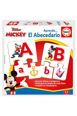 Puzles Aprendo el abecedario Mickey y Goofy Disney - De 4 a 5 años