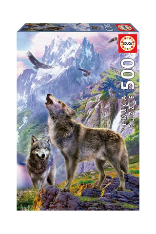 Puzle Lobos en las montañas - 500 piezas - Desde 11 años