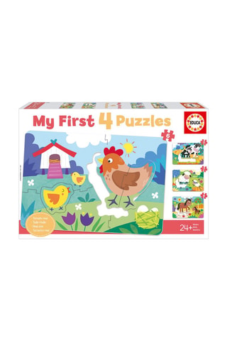 4 primeros puzles La granja - 26 piezas - Desde 2 años