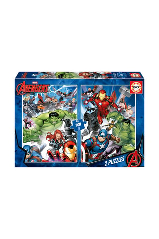 2 puzles Los Vengadores Marvel - 2 x 100 piezas - Desde 6 años