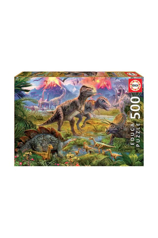 Puzle Reunión de dinosaurios - 500 piezas - Desde 11 años