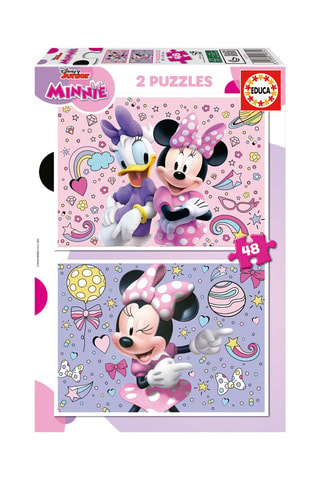 2 puzles Minnie y Daisy Disney - 2 x 48 piezas - Desde 4 años