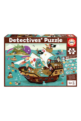 Puzle detective Barco pirata - 50 piezas - Desde 4 años