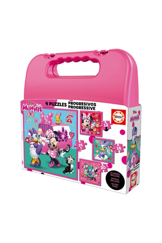 4 puzles progresivos Mickey y sus amigos Disney Jr - 12/16/20/25 piezas - Desde 3 años