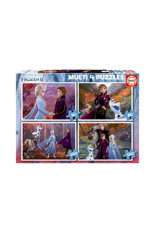 4 puzles Anna y Elsa Frozen 2 Disney - 50/80/100/150 piezas - Desde 5 años