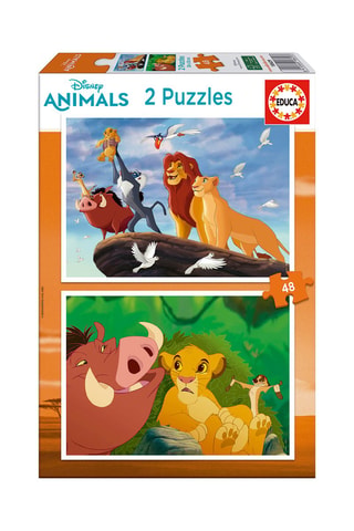 2 puzles El Rey León Disney - 2 x 48 piezas - Desde 4 años