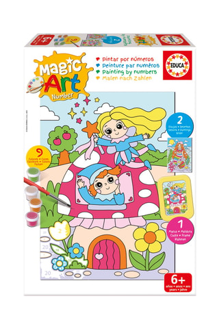 Juego de pintura por números Magic art number - fantasy -  Desde 6 años