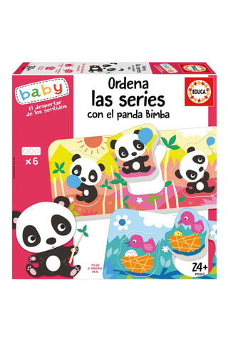Juego educativo Ordena las series con el panda bimba «baby» -  6 piezas  -  Desde 2 años