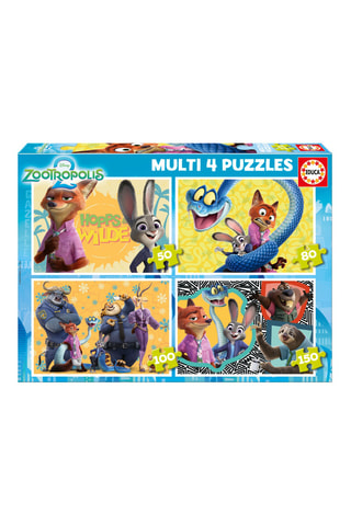 4 puzles Multi 4 in 1 - 380 piezas - Desde 5 años
