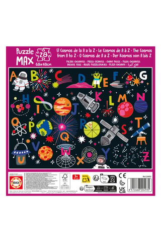 Puzle Max puzzles alphabet space - 28 piezas - Desde 3 años