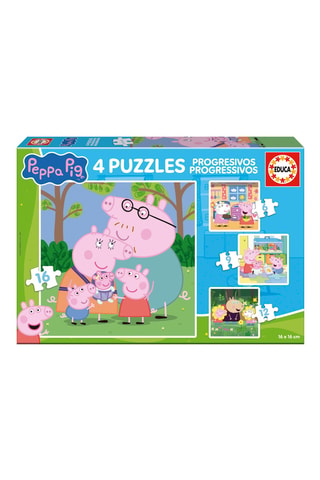 4 puzles Progresivos peppa pig - Desde 3 años