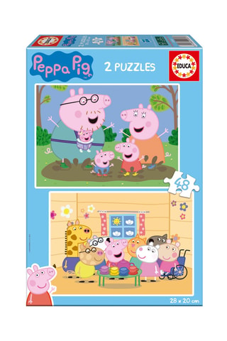 2 puzles Peppa pig - 2 x 48 piezas - Desde 3 años