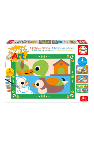 Juego de pintura por números Magic art number - granja -  Desde 4 años