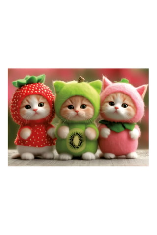 Puzle Gatitos frutales - 200 piezas - Desde 6 años