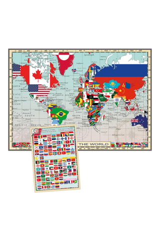 Puzle Flags of the world «geopuzzles» - 150 piezas - Desde 6 años
